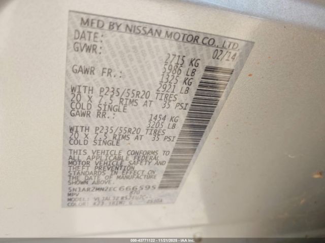 Nissan Pathfinder Platinum Image 9