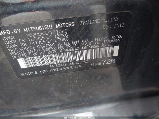 Mitsubishi Mirage Es Image 7