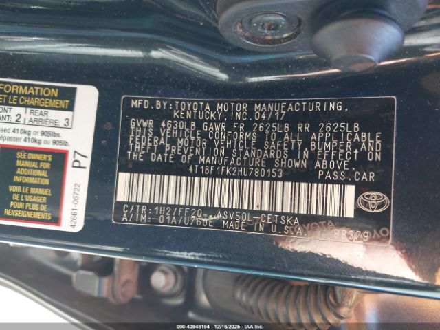 Toyota Camry Se Image 3