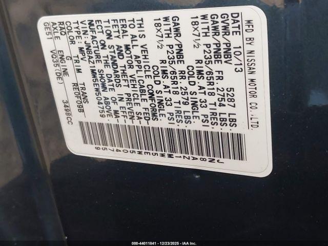 Nissan Murano Sv Image 5