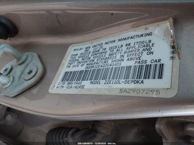 Toyota Corolla Le Image 9